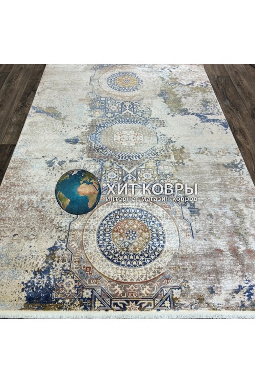 Иранский ковер Viva 02 Бежевый-синий